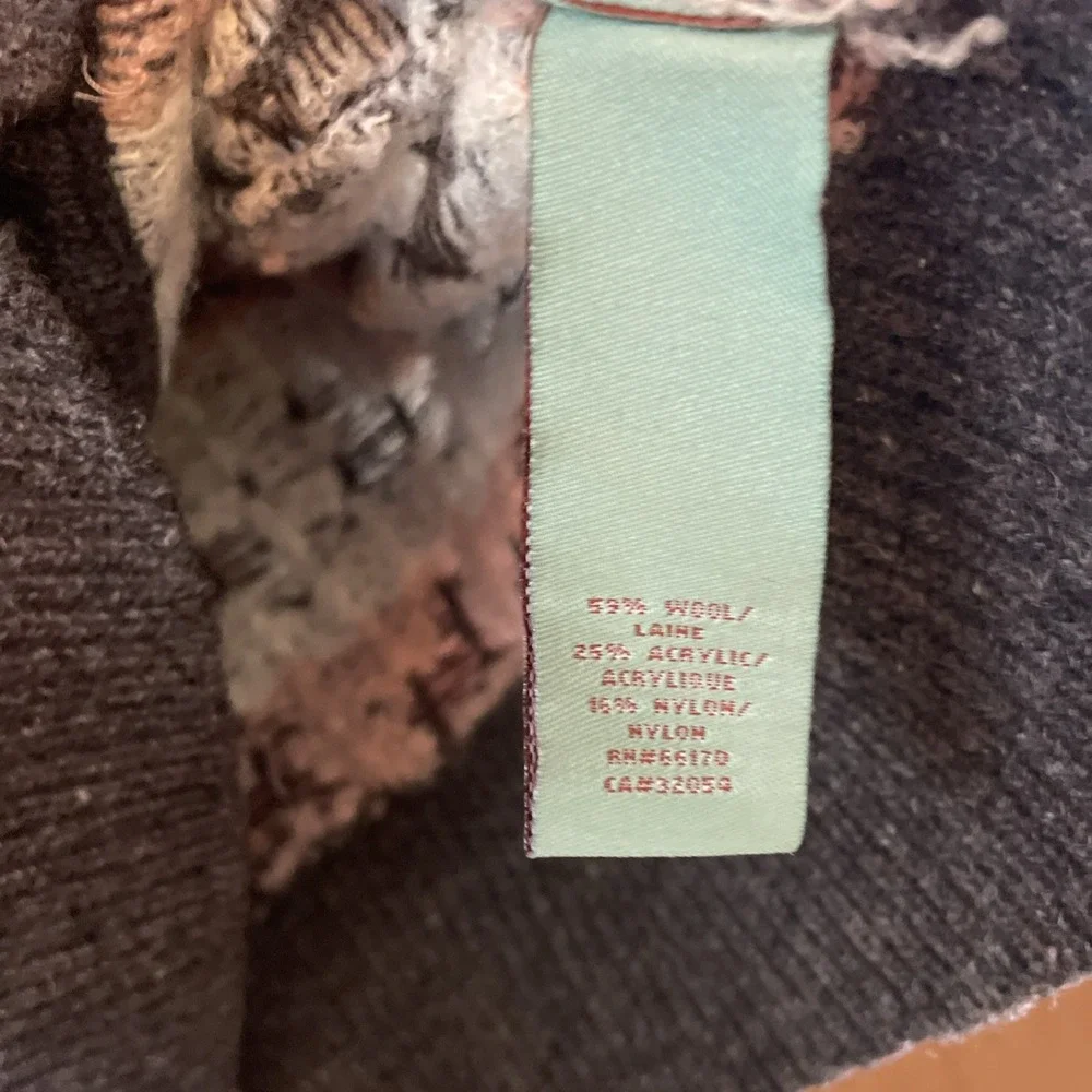 HWR Anthropologie Women's Scottie Dog Trot Wool Blend Cardigan w/ Pockets Size M